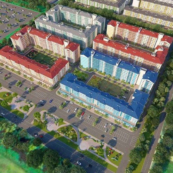 Проект и план застройки ЖК КРАСКИ в Краснодаре