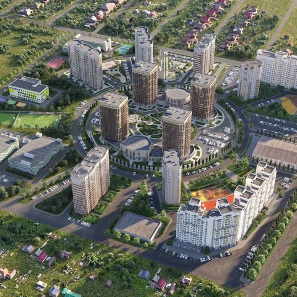 Проект и план застройки ЖК Зеленодар в Краснодаре
