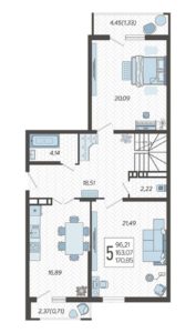 Литер 4 - Планировка трехкомнатной квартиры (и больше) в ЖК Режиссер в Краснодаре