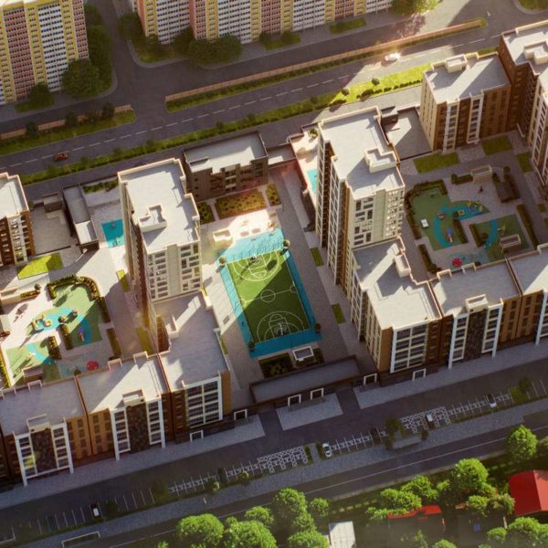Проект и план застройки ЖК Репин-Парк в Краснодаре